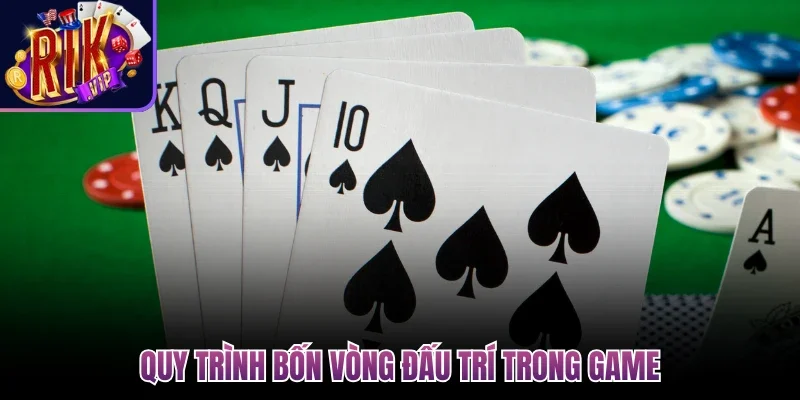 Cách Chơi Poker - Hướng Dẫn Đánh Từ Cơ Bản Đến Nâng Cao 3 Quy trình bốn vòng đấu trí trong game